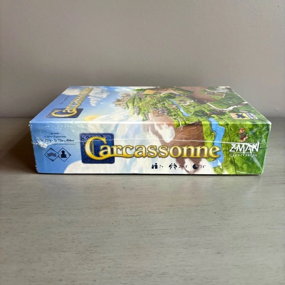 Z-Man Carcassonne Board Game Classic Tile Laying Strategy Game Family 7+ NEW